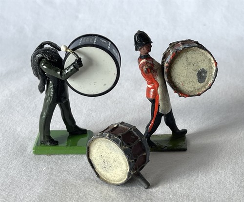 Damaged vintage painted lead - vintage,