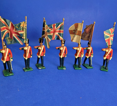Metal lead toy soldiers - lead,