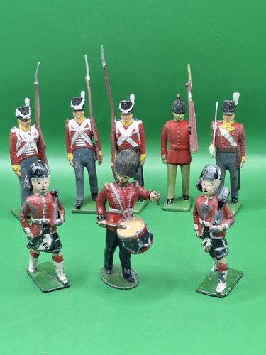 Old vintage lead soldiers - vintage,