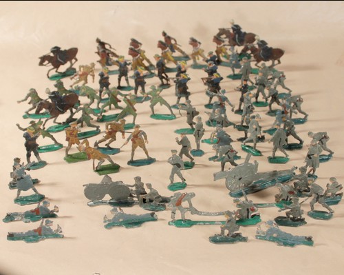 C1920 lead flats toy - c1920,