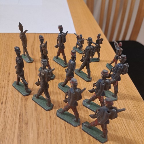 Painted lead toy soldier - painted,