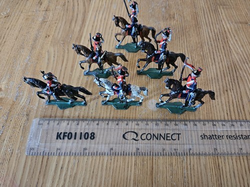 Painted lead cavalry soldiers - painted,