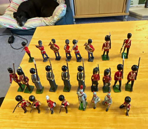 Painted lead british - british, guards