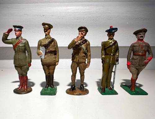 Vintage painted lead - 5x,