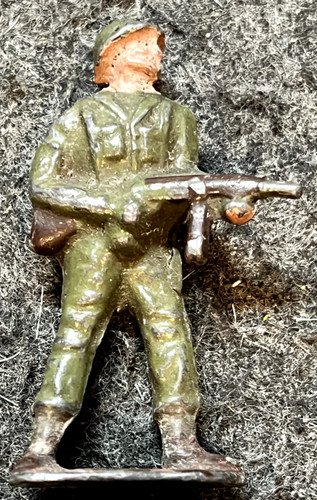 Vintage lead toy soldier - lead,