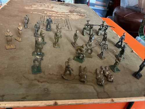 Vintage lead pewter metal - lead,