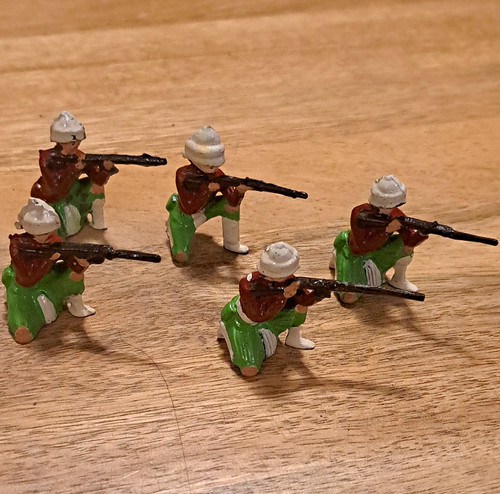 Painted lead toy soldier - lead,