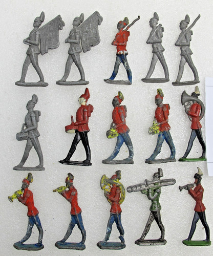 Vintage lead soldiers 7cm - 15,