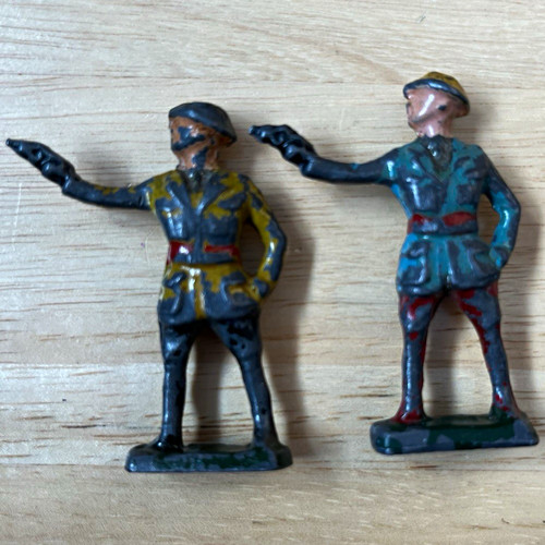 Painted lead toy soldier - lead,