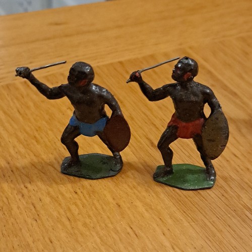 Painted lead zulu toy soldier - painted,