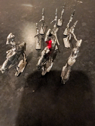 Unpainted lead metal toy - metal,